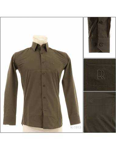 Kemeja Formal Cowok Slim Fit Lengan Panjang...