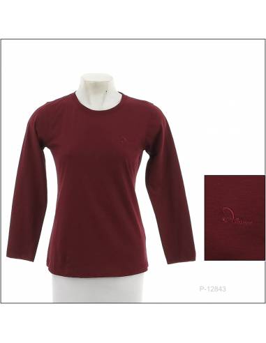 Kaos Oblong Cewek Polos Lengan Panjang Mamm S-M