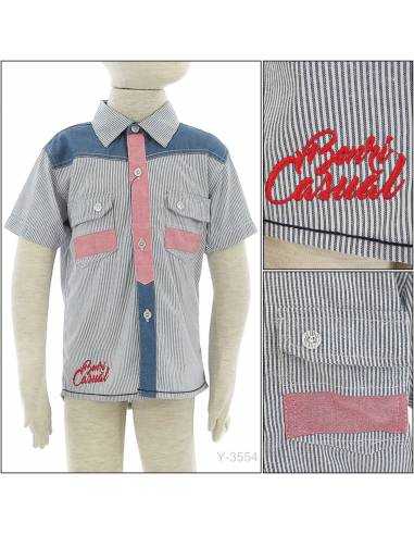 Kemeja Anak Cowok Lengan Pendek Benri 2-3