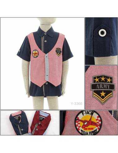 Kemeja Anak Cowok Lengan Pendek Benri 5-9