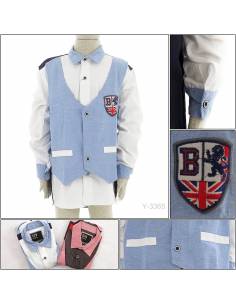 Kemeja Anak Cowok Lengan Panjang Benri 5-7