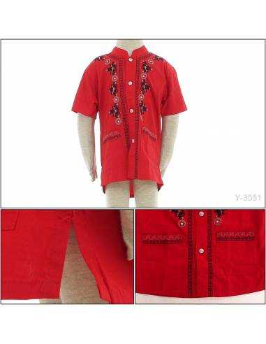 Kemeja Muslim Anak Cowok Lengan Pendek Benri 2-3