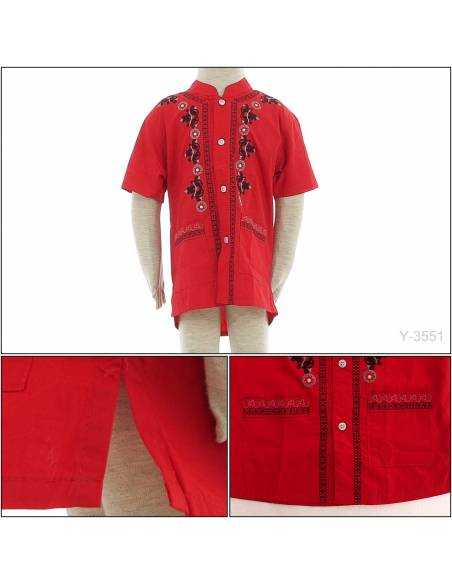 Kemeja Muslim Anak Cowok Lengan Pendek Benri 2-3
