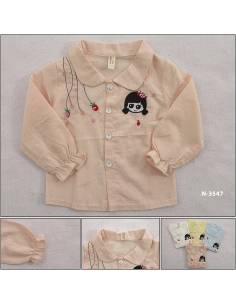 T-shirt/Atasan Anak Cewek Lengan Panjang YueChenBeiBei L-3XL