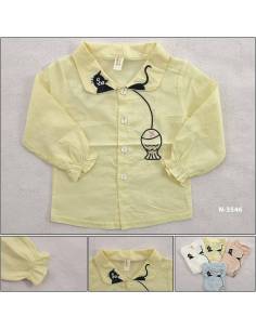 T-shirt/Atasan Anak Cewek Lengan Panjang YueChenBeiBei L-3XL