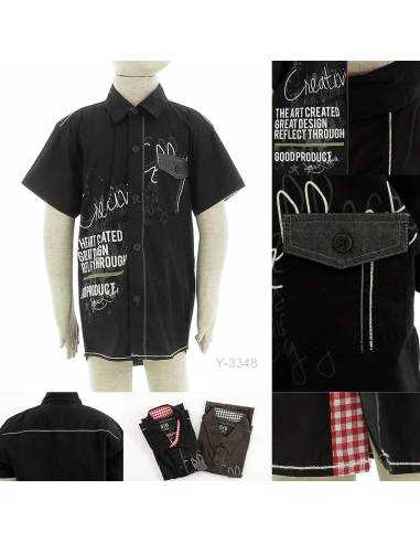 Kemeja Anak Cowok Lengan Pendek Benri 5-9