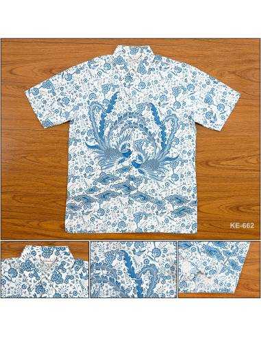 Kemeja Batik Cowok Regular Lengan Pendek...