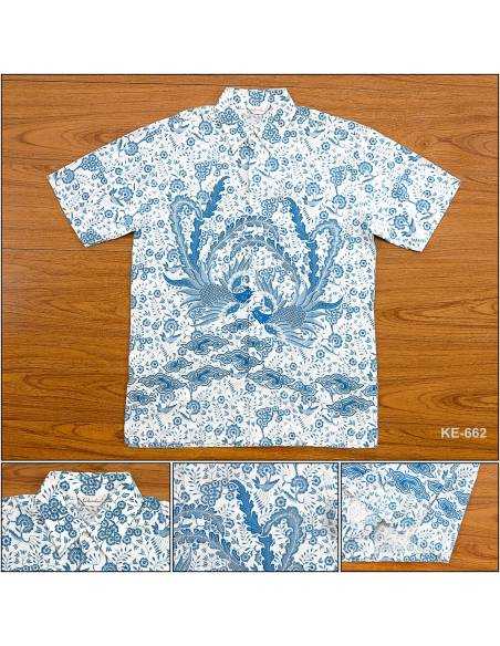 Kemeja Batik Cowok Regular Lengan Pendek Colombus L