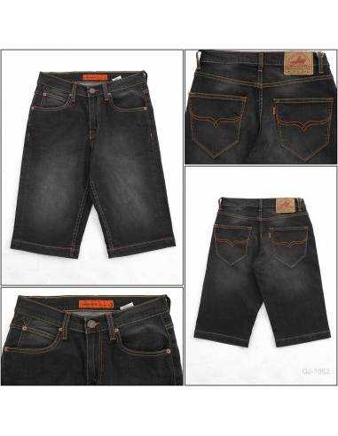 Celana Pendek Jeans Cowok Abu-Abu Lea 30-38