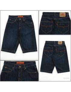 Celana Pendek Jeans Cowok Biru Tua Lea 30-36