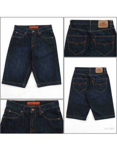 Celana Pendek Jeans Cowok Biru Tua Lea 30-36