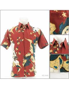 Kemeja Batik Cowok Lengan Pendek Cardinal M
