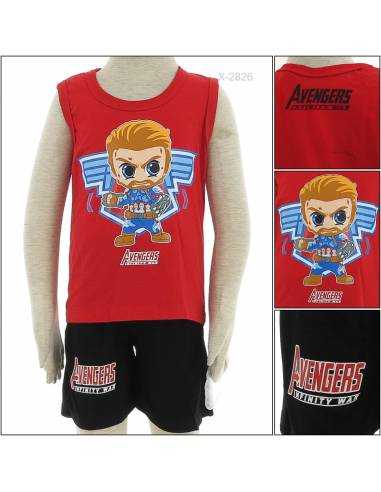 Setelan Kaos Anak Cowok Tanpa Lengan Babies L