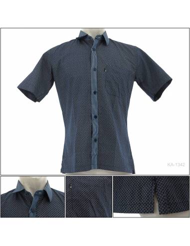 Kemeja Formal Cowok Regular Lengan Pendek...