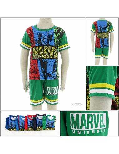 Setelan Kaos Anak Cowok Lengan Pendek Design...