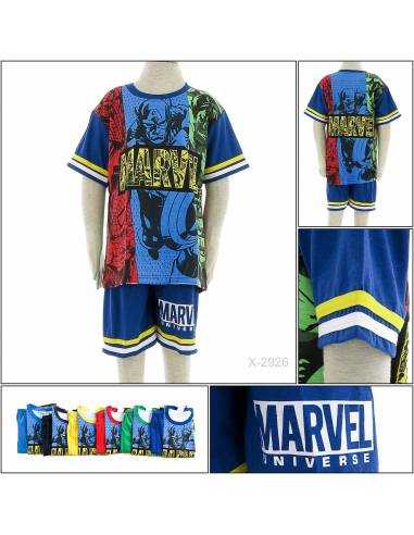 Setelan Kaos Anak Cowok Lengan Pendek Design...