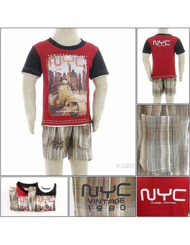 Setelan Kaos Anak Cowok Lengan Pendek Audi All...