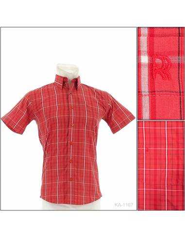 Kemeja Formal Cowok Slim Fit Lengan Pendek Rita...