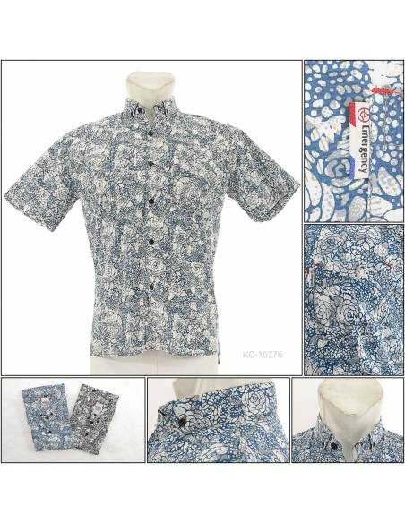 Kemeja Cowok Slim Fit Lengan Pendek Emergency M-XL