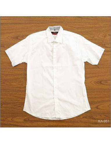 Kemeja Formal Cowok Slim Fit Lengan Pendek...