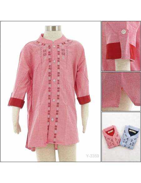 Kemeja Muslim Anak Cowok Lengan Panjang 7/8 Benri 10-14