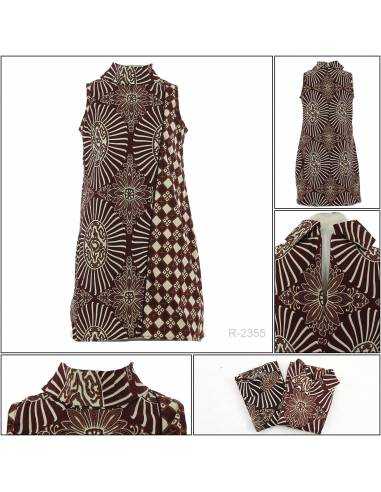 Sackdress Batik Cewek Tanpa Lengan Tasya All Size