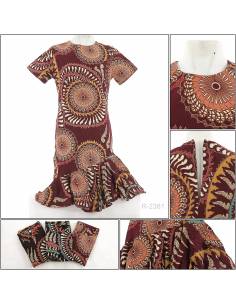 Sackdress Batik Cewek Lengan Pendek Bulberi XL