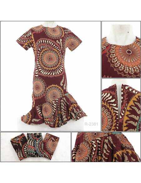 Sackdress Batik Cewek Lengan Pendek Bulberi XL