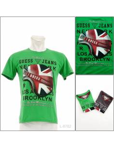 Kaos Oblong Cowok Bodyfit Lengan Pendek Guess All size