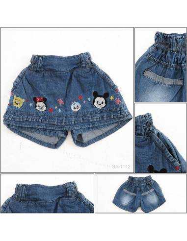 Celana Pendek Jeans Anak Cewek Viely 1-3