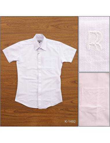 Kemeja Formal Cowok Slim Fit Lengan Pendek Rita...