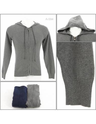 Jaket Rajut Hoodie Cowok/Cewek  Polos Alpheus...