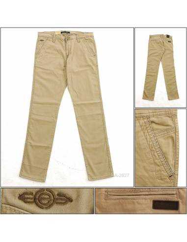 Celana Katun Panjang Cowok Coklat Elviti 33-38