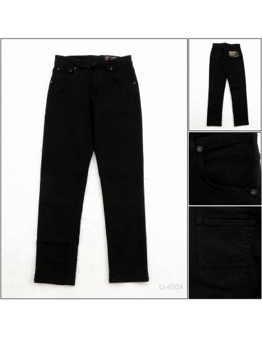 Celana Panjang Jeans Reguler Cowok Stretch Emba...