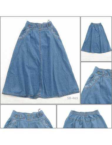Rok Panjang Jeans Anak Cewek Emerald 26