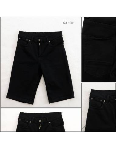 Celana Pendek Jeans Cowok Slim Fit Stretch YM...
