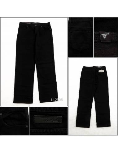 Celana Jeans Panjang Cowok Hitam Triple 42-46