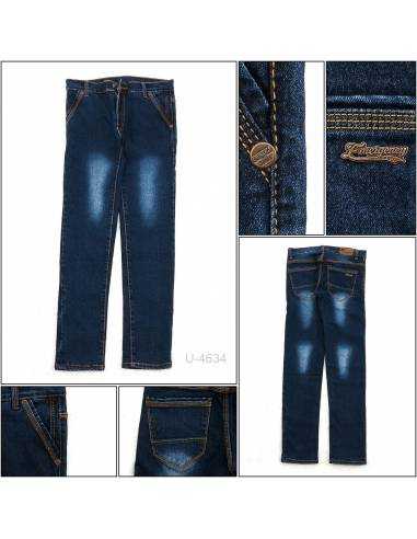 Celana Panjang Jeans Slim Fit Cowok Stretch...