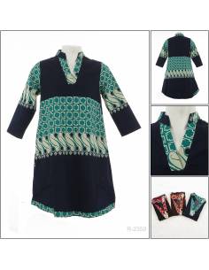 Sackdress Batik Cewek Lengan 3/4 Tasya All Size