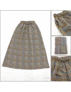 Rok Panjang/Long Skirt Motif Kotak Monggi All Size
