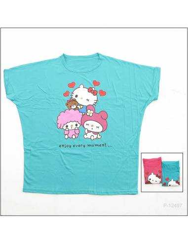 Kaos Oblong Cewek Lengan Pendek Cupcake Big Size