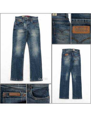 Celana Panjang Jeans Slim Fit Cowok Stretch...