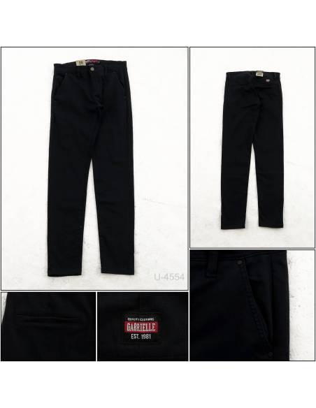 Celana Jeans Skinny Fit Panjang Cowok Hitam Gabrielle 28-34