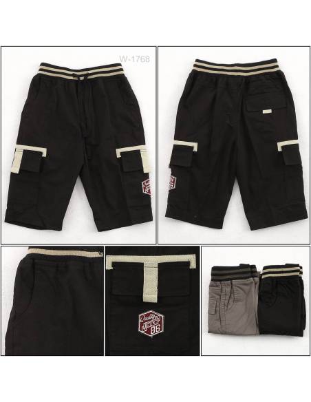 Celana Pendek Katun Anak Cowok Rib Kolor Benri 6-8