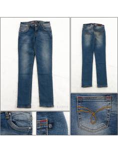 Celana Jeans Skinny Stretch Fit Cewek Panjang Biru Red Up...