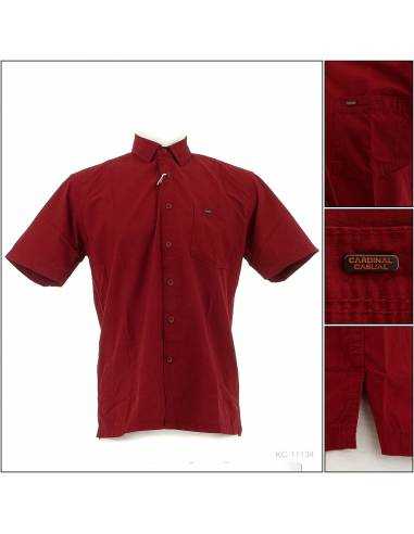 Kemeja Cowok Reguler Lengan Pendek Cardinal M-XL