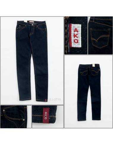 Celana Jeans Skinny Stretch Cewek Panjang Biru...