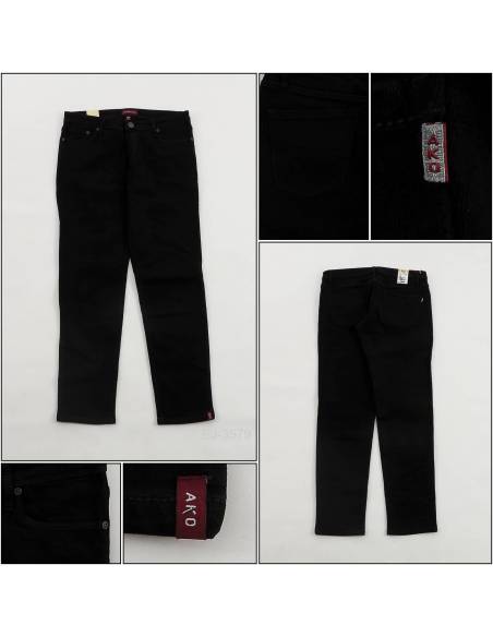 Celana Jeans Cewek Skinny Stretch fit Panjang Hitam Ako 33-34