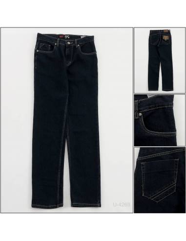 Celana Panjang Jeans Reguler Cowok Stretch...
