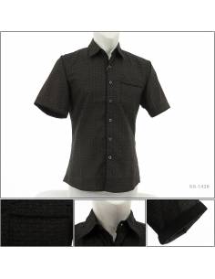 Kemeja Formal Cowok Slim Fit Lengan Pendek Maxmillian L-XL